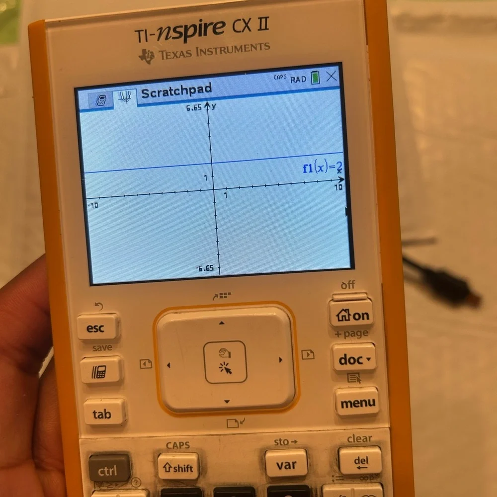 Texas Instruments TI Nspire CX II Graphing Calculator with charger And Cover